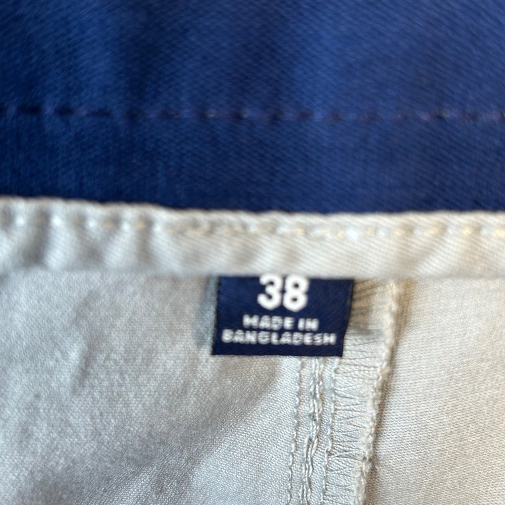 Crown & Ivy Mens Chino Shorts Size 38 Iron Grey Flat Front Twill New With Tags - Picture 7 of 9